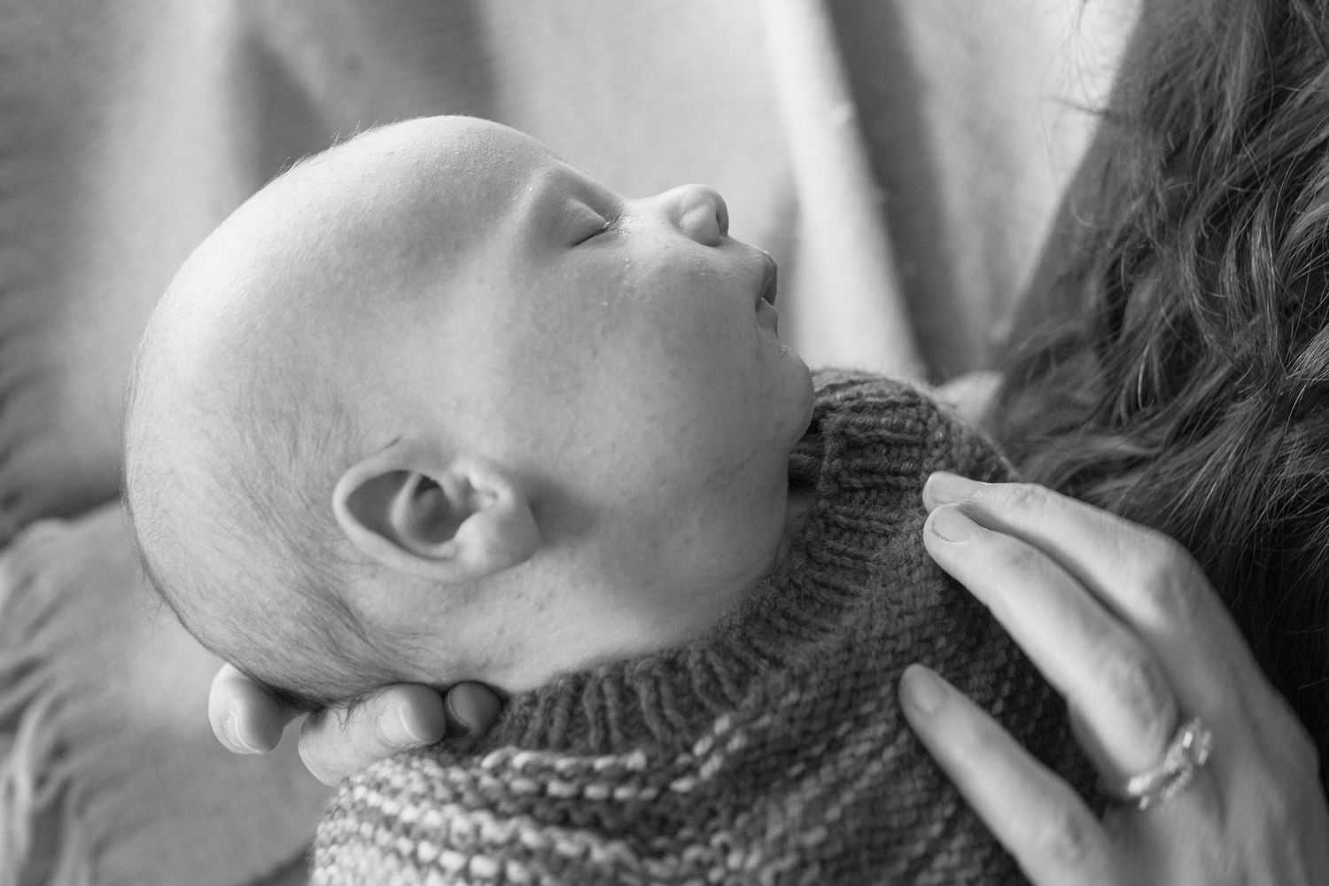 In-home newborn session, Corte Madera