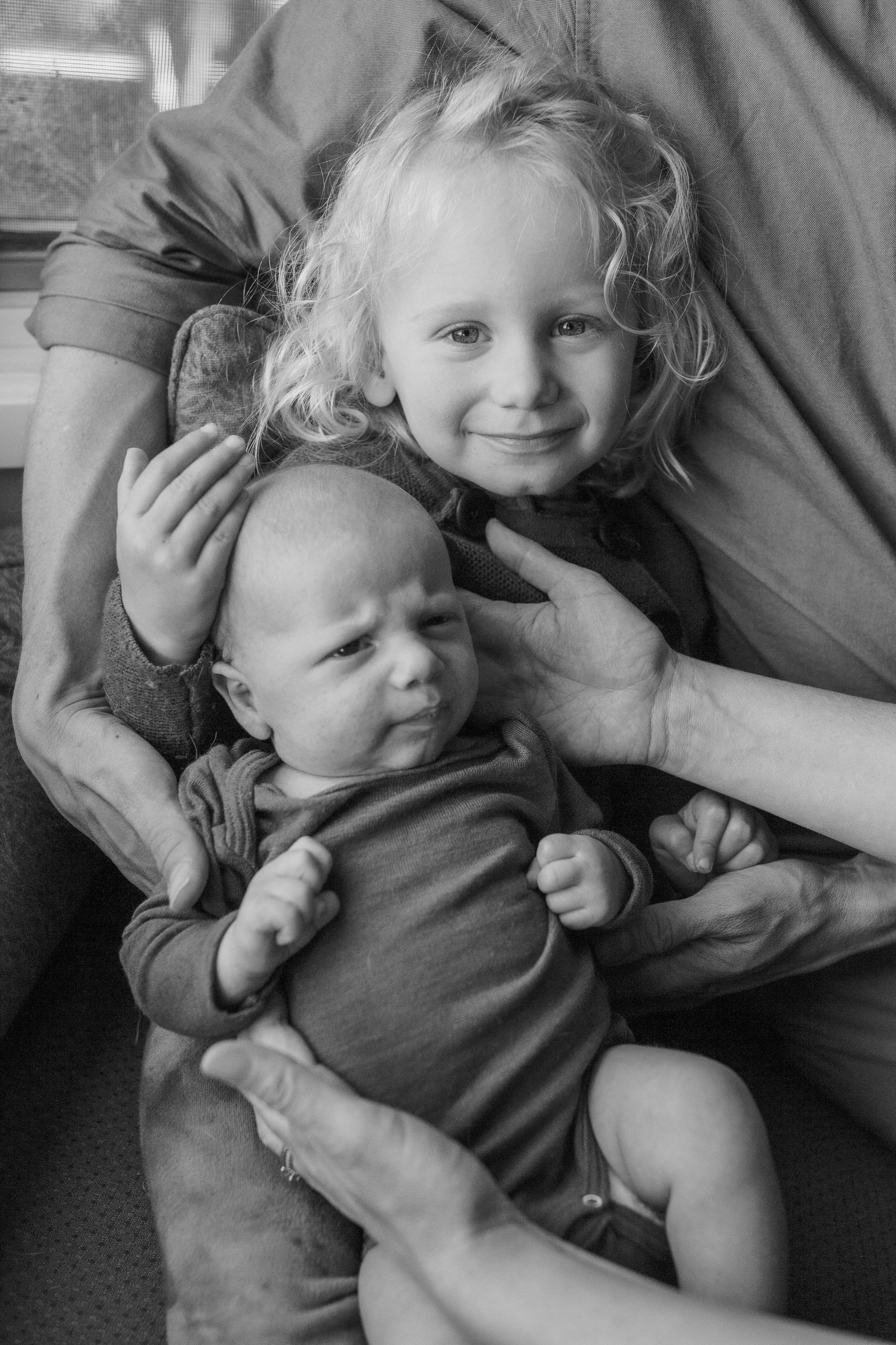 In-home newborn session, Corte Madera