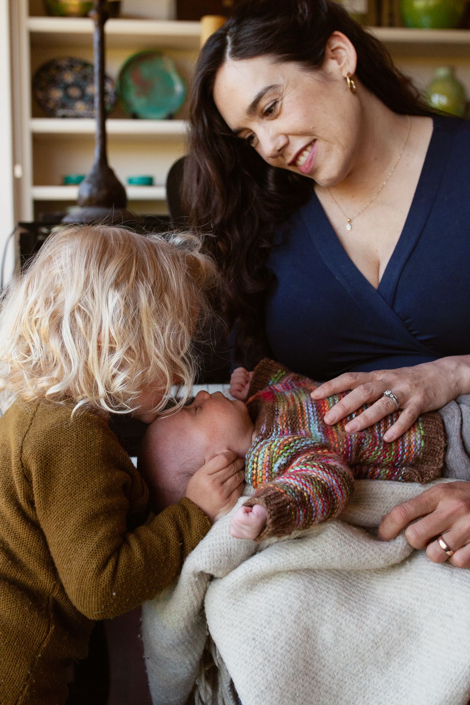In-home newborn session, Corte Madera